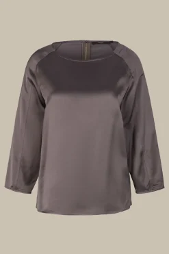 Satin-Bluse In