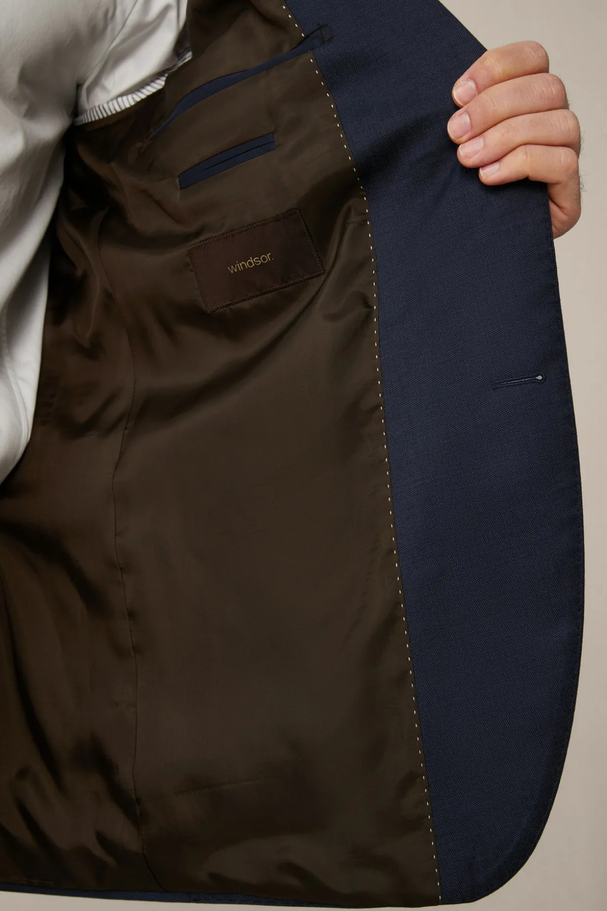 Schurwoll-Baukasten-Sakko Sera In Navy
