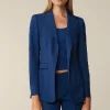 Schurwoll-Blazer Mit Pagodenschulter In