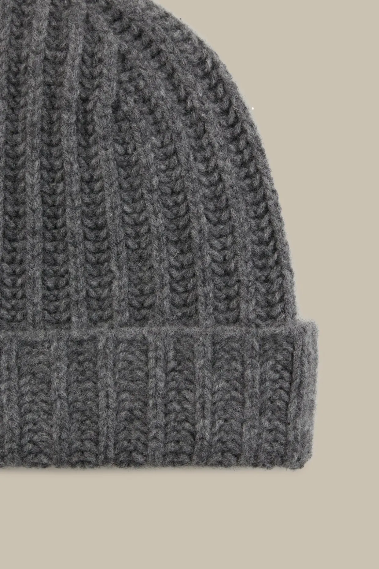 Schurwoll-Cashmere Mutze In