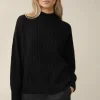 Schurwoll-Cashmeremix-Ripp-Strick-Pullover In