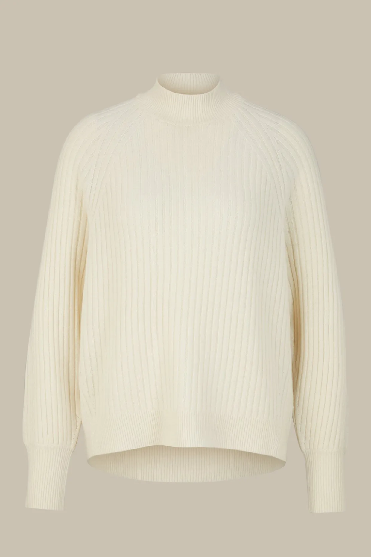 Schurwoll-Cashmeremix-Ripp-Strick-Pullover In