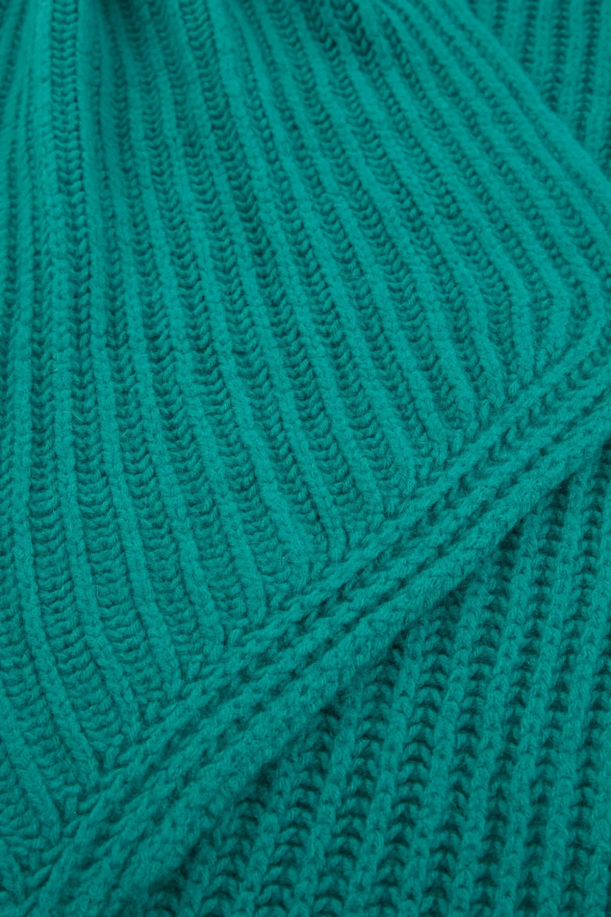 Schurwoll-Cashmere-Schal In Smaragd
