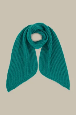 Schurwoll-Cashmere-Schal In Smaragd