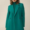 Schurwoll-Doppelreiher-Blazer In
