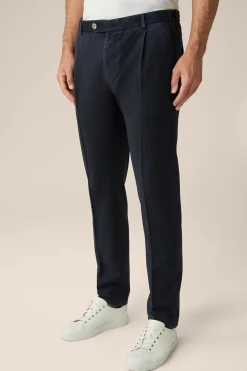 Schurwoll-Hose Floro In Navy