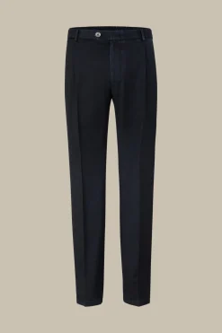 Schurwoll-Hose Floro In Navy