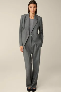Schurwoll-Longblazer In