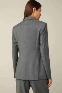 Schurwoll-Longblazer In