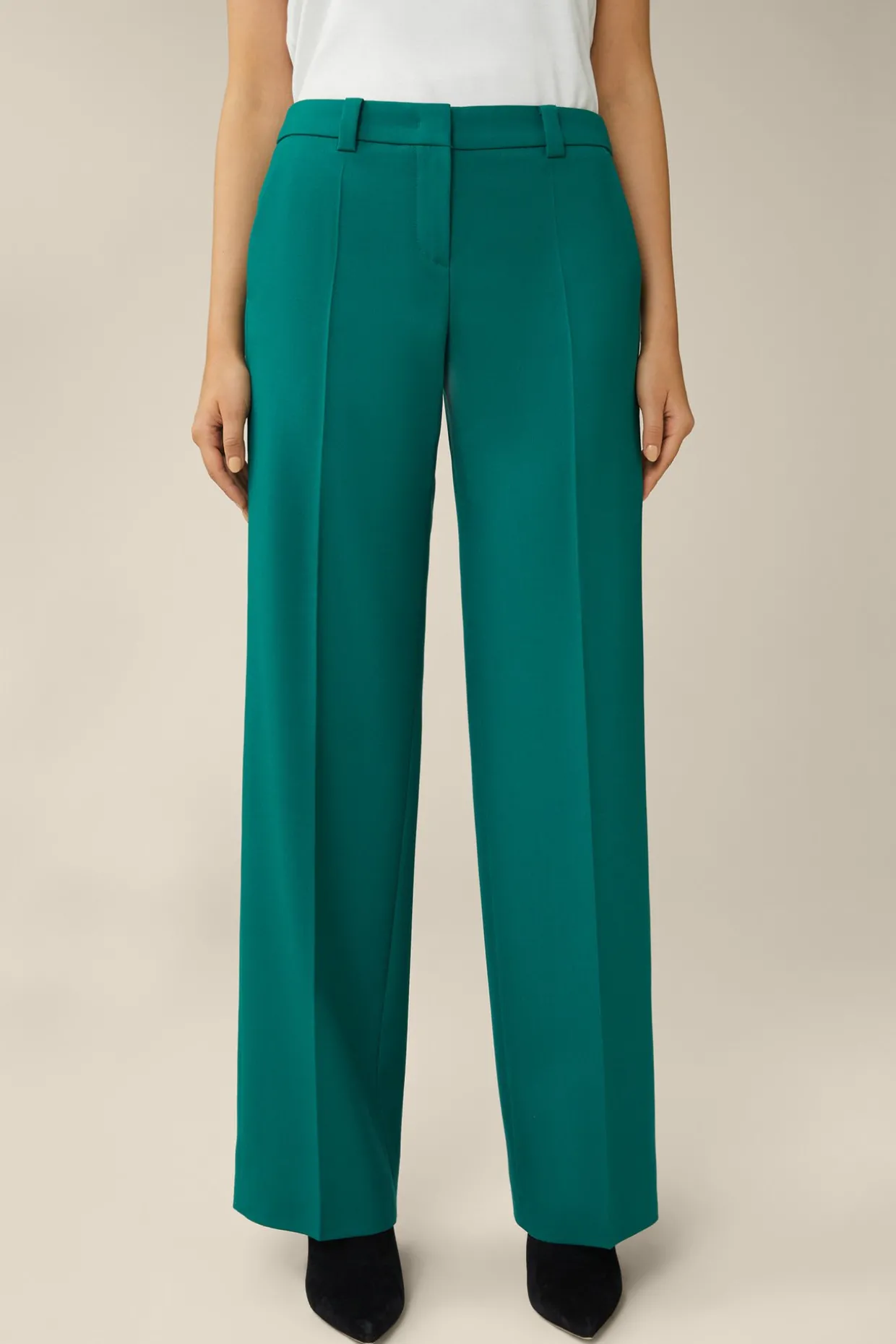 Schurwoll-Marlene-Hose In