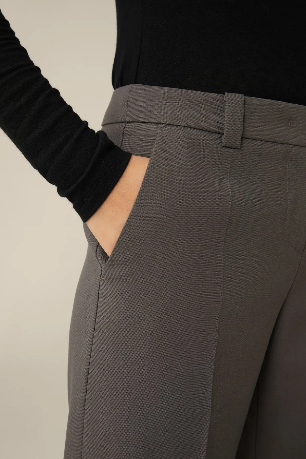 Schurwoll-Marlene-Hose In