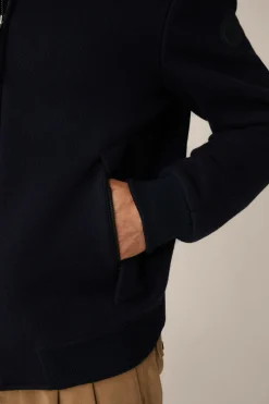Schurwollmix-Blouson Stilo Mit Hemdkragen In