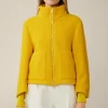 Schurwollmix-Cape-Jacke Mit Struktur In