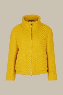 Schurwollmix-Cape-Jacke Mit Struktur In