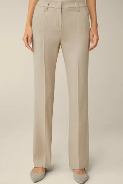 Schurwollmix-Twill-Marlene-Hose In