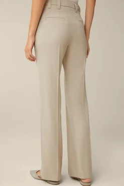 Schurwollmix-Twill-Marlene-Hose In