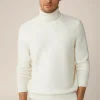 Schurwoll-Rollkragen-Pullover Amilo Mit Cashmere In Strukturiert