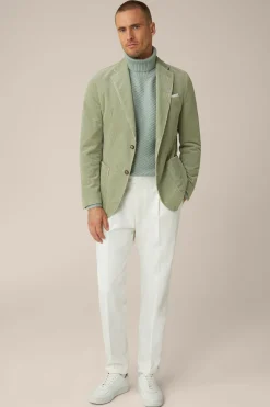 Schurwoll-Rollkragen-Pullover Amilo Mit Cashmere In Strukturiert
