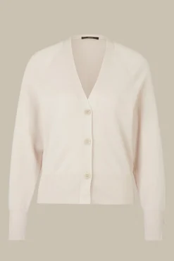 Schurwoll-Seidenmix-Cardigan In