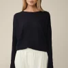 Schurwoll-Seidenmix-Pullover In