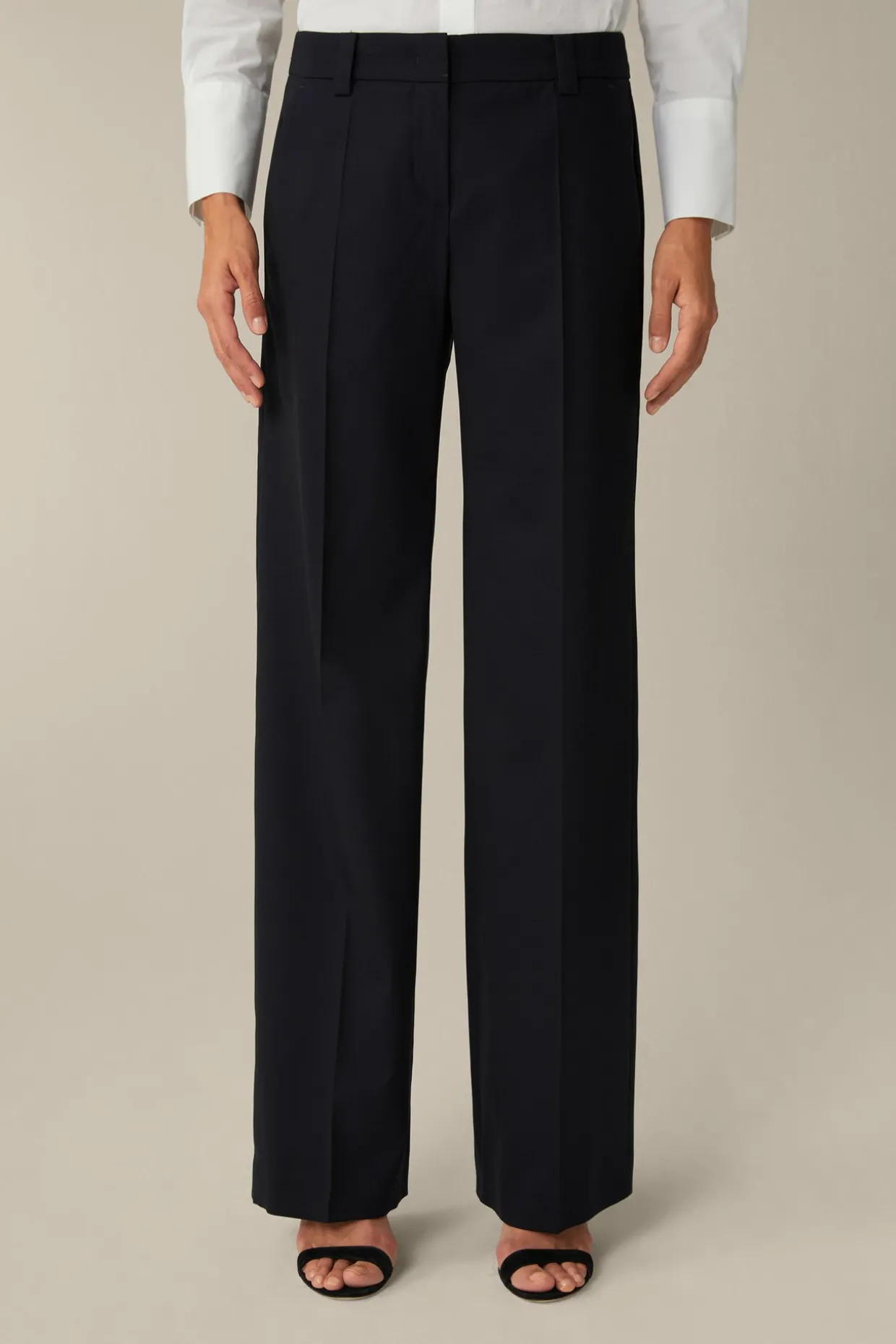 Schurwoll-Stretch-Anzug-Hose In