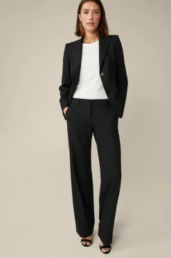Schurwoll-Stretch-Anzug-Hose In