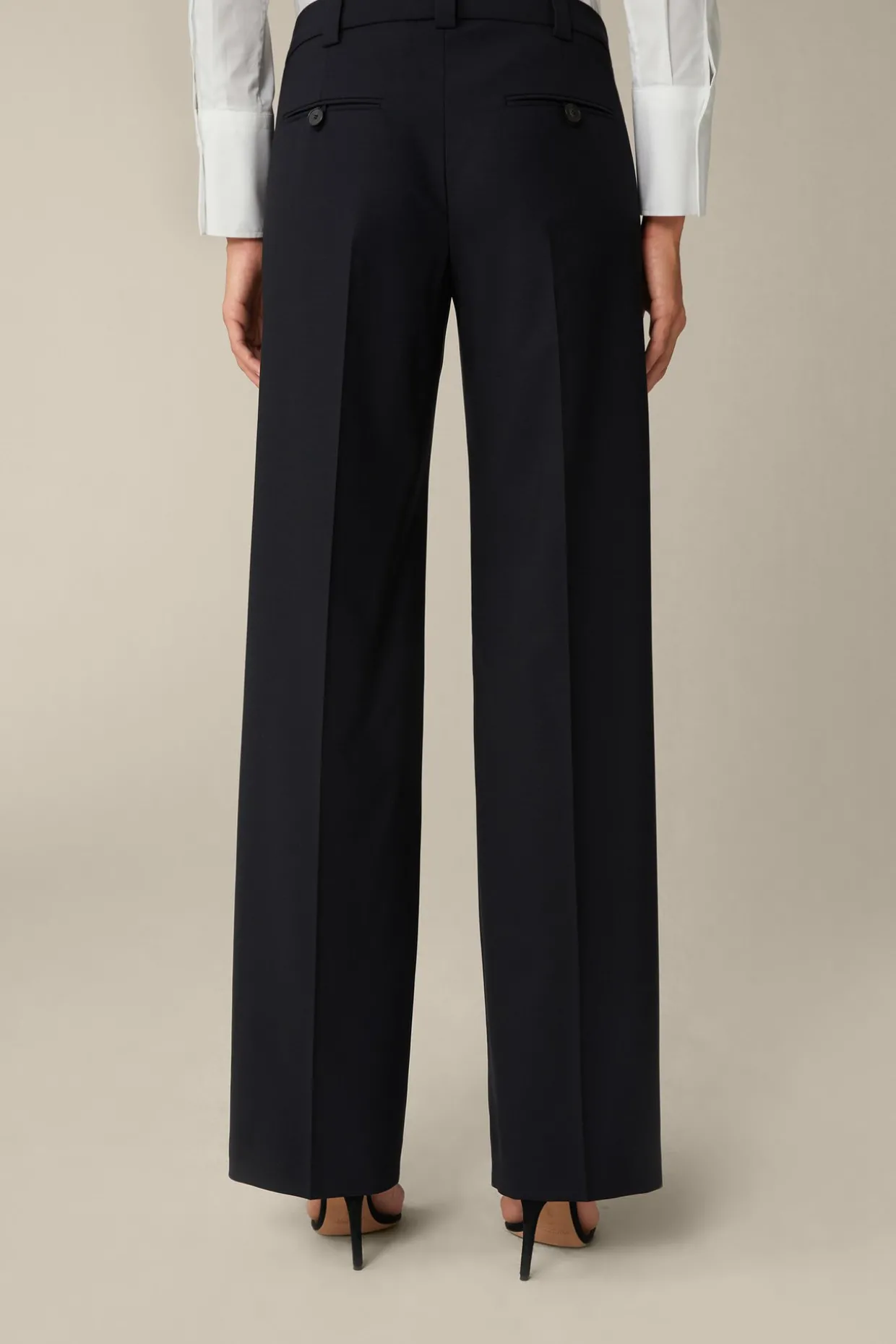 Schurwoll-Stretch-Anzug-Hose In