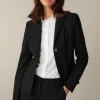 Schurwoll-Stretch-Blazer In