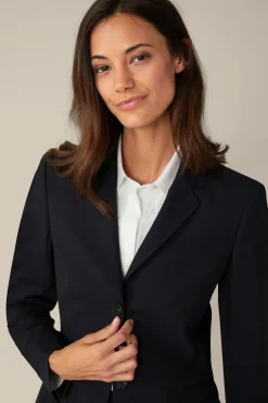 Schurwoll-Stretch-Blazer In