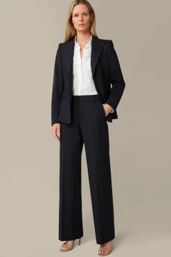 Schurwoll-Stretch-Blazer In