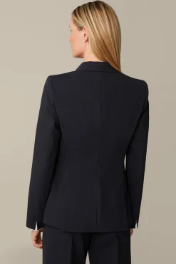 Schurwoll-Stretch-Blazer In