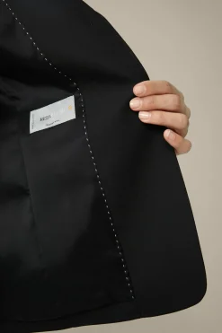 Schurwoll-Stretch-Blazer In