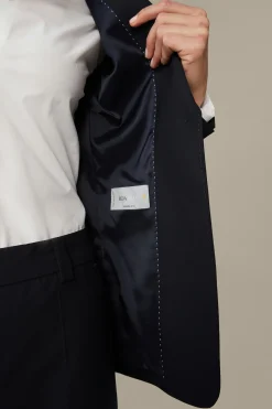 Schurwoll-Stretch-Blazer In