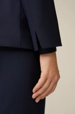 Schurwollstretch-Blazer In