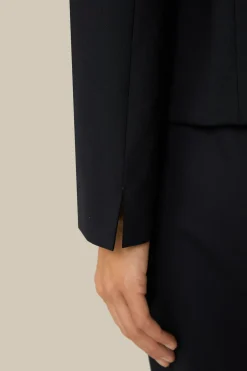 Schurwoll-Stretch-Blazer In