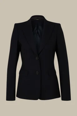 Schurwoll-Stretch-Blazer In
