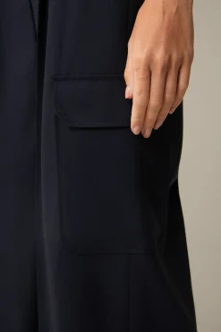 Schurwollstretch-Cargo-Marlene-Hose In