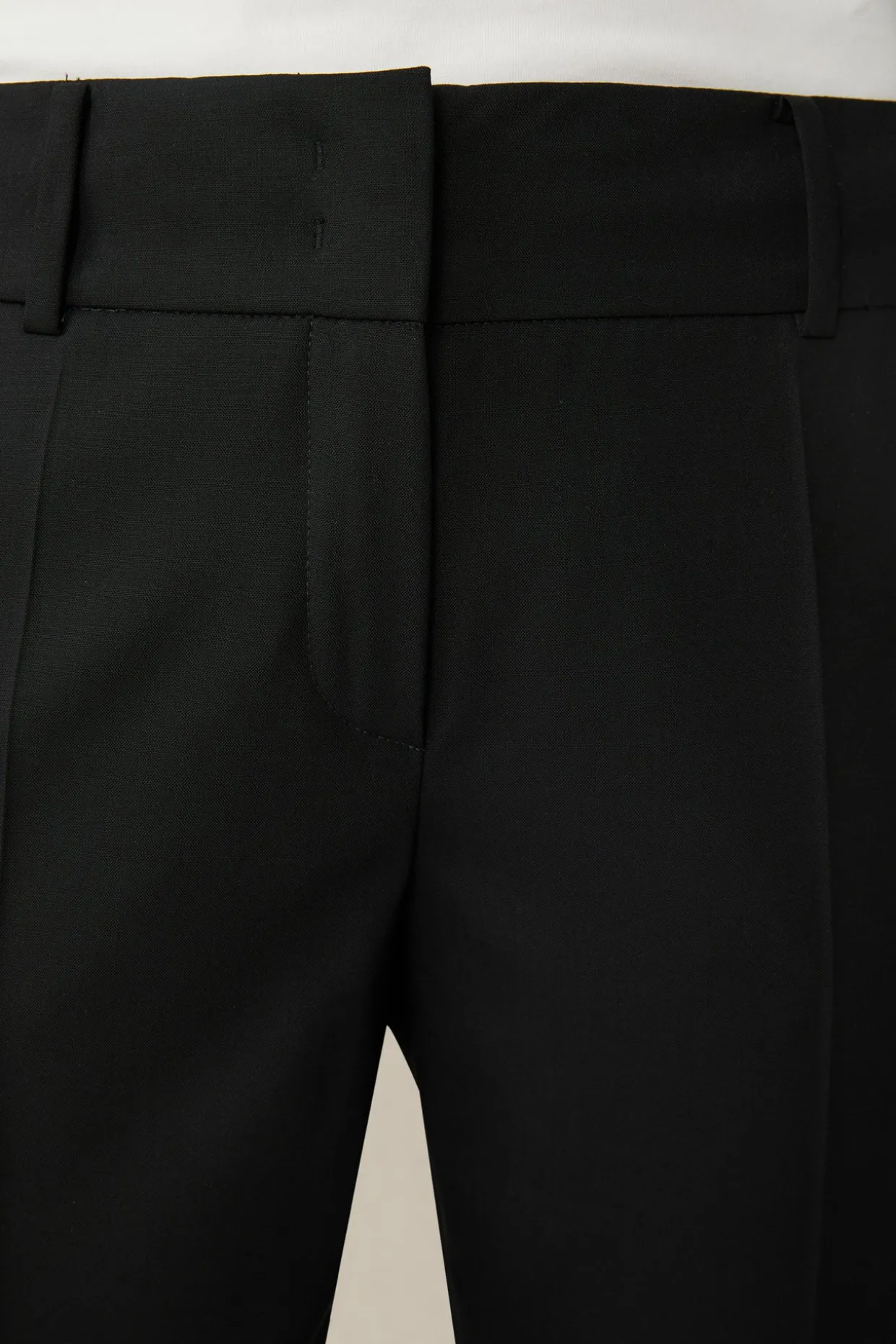 Schurwoll-Stretch-Hose In