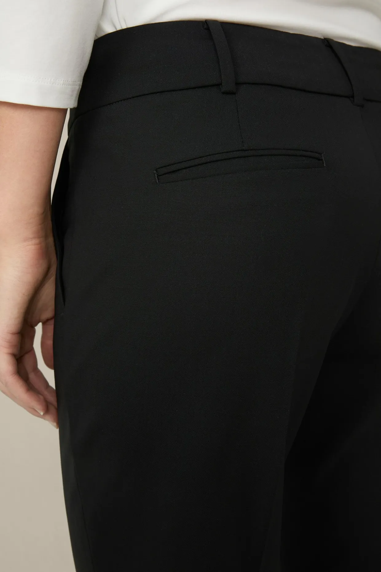 Schurwoll-Stretch-Hose In