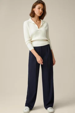 Schurwollstretch-Marlene-Hose In