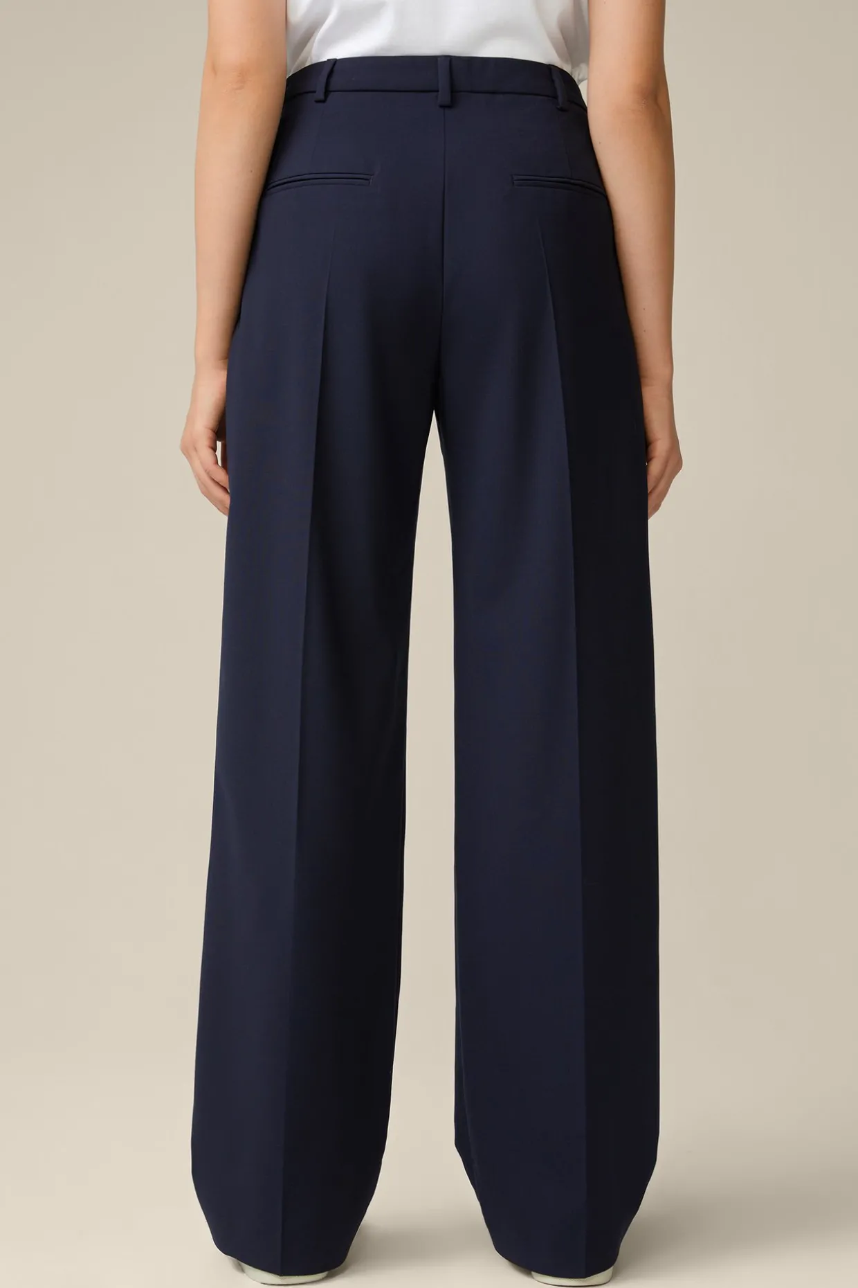Schurwollstretch-Marlene-Hose In