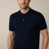 Schurwoll-Strick-Polo-Shirt Mit Seide Und Cashmere In