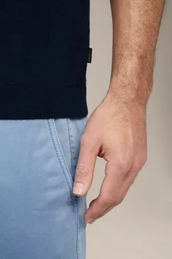 Schurwoll-Strick-Polo-Shirt Mit Seide Und Cashmere In
