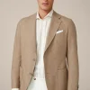 Seide-Cashmere-Sakko Camicia In Meliert