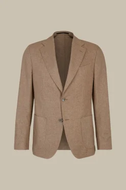 Seide-Cashmere-Sakko Camicia In Meliert