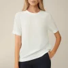 Seiden-Kurzarm-Shirt In