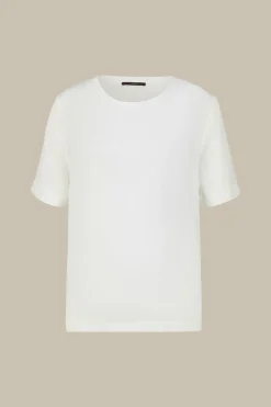 Seiden-Kurzarm-Shirt In