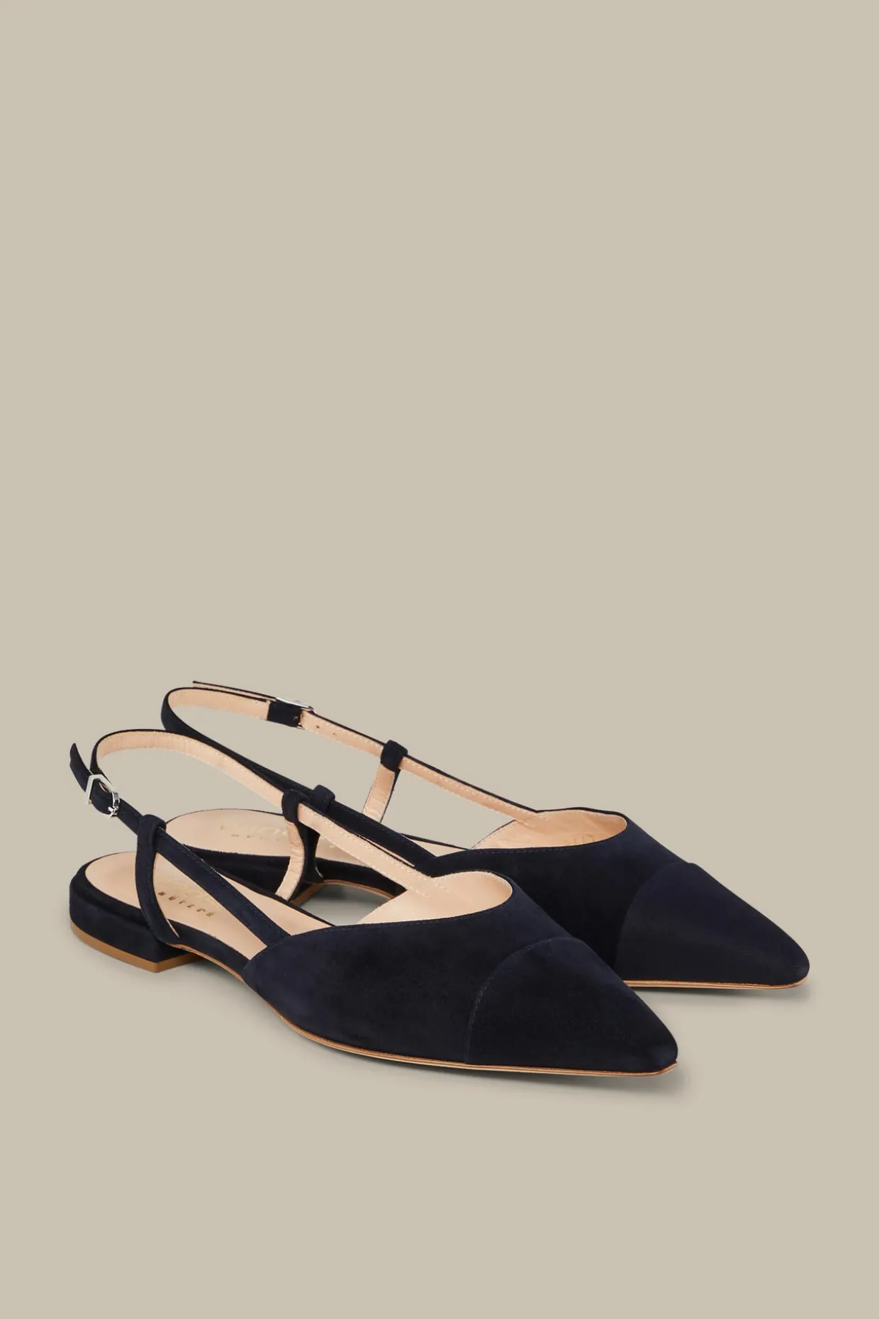 Slingback Aus Ziegenveloursleder In , By Unutzer
