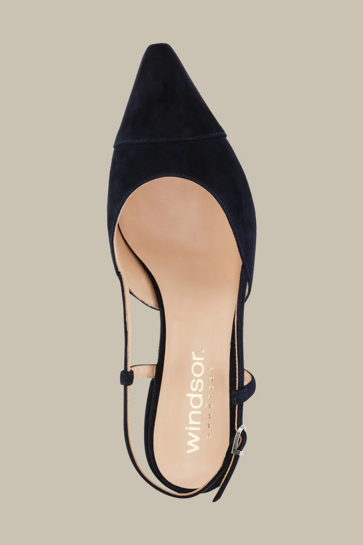 Slingback Aus Ziegenveloursleder In , By Unutzer