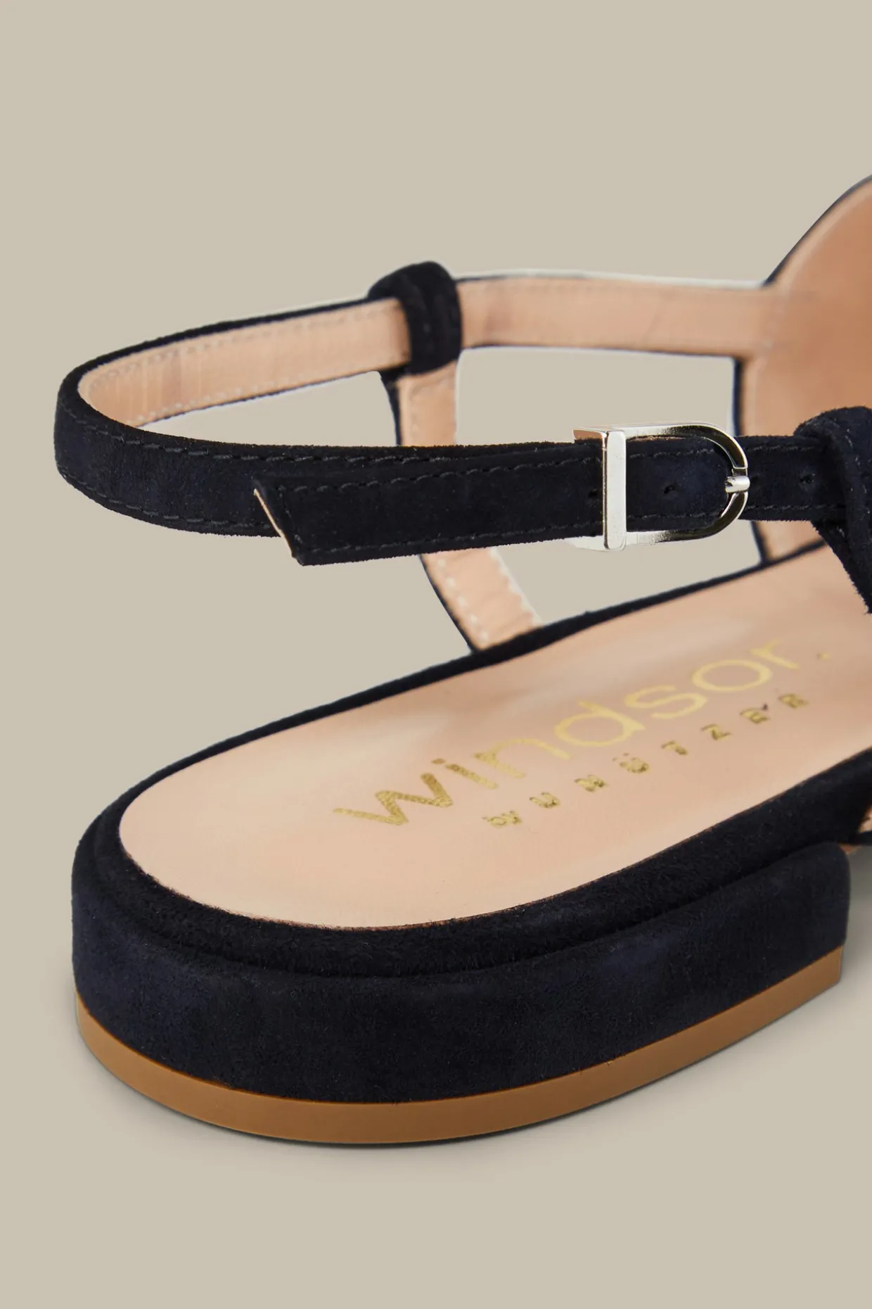 Slingback Aus Ziegenveloursleder In , By Unutzer
